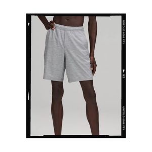 NWOT Lululemon Pace Breaker Linerless Short 9" in Heather Sea Salt Light Cast